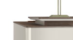 Luna 180L Executive L-Shape Desk with a Table Top Size of 145cm Australia Oak + Ash Melamine - Image 4