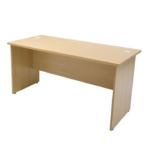 MP120 Rectangular Desk  Melamine Maple