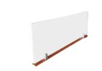 Style 75- Custom made 120cm Low Divider Panel- Melamine White / Oak / Dark Grey