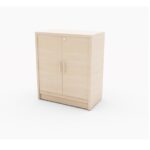 MP Low Cabinet Swing Door Melamine Maple