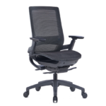 EEM-100B-BK Medium Back Ergonomic Full Mesh Chair Black