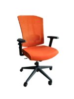 762B-NL Medium Back Chair Mesh Re-upholstered Orange