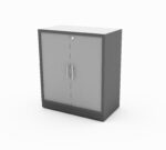 GR Low Cabinet Swing Door Melamine Grey - Image 2
