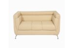 STYLE 8024C Three Seater Custom made Sofa Artificial Leather PVC Beige