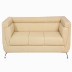 STYLE 8024C Three Seater Custom made Sofa Artificial Leather PVC Beige