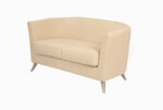 STYLE 8033B Two Seater Custom made Sofa Artificial Leather PVC Beige - Image 2