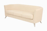 STYLE 8033C Three Seater Custom made Sofa Artificial Leather PVC Beige - Image 2