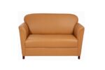 STYLE 8002C Three Seater Custom made Sofa Artificial Leather PVC Brown