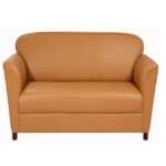 STYLE 8002C Three Seater Custom made Sofa Artificial Leather PVC Brown