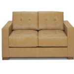 STYLE 8003B Two Seater Custom made Sofa Artificial Leather PVC Brown