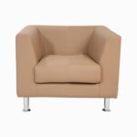 STYLE 8007A Single Seater Custom made Sofa Artificial Leather PVC Sandal