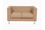 STYLE 8007B Two Seater Custom made Sofa Artificial Leather PVC Sandal