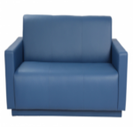 STYLE 8009C Three Seater Custom made Sofa Artificial Leather PVC  Blue