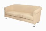 STYLE 8012C Three Seater Custom made Sofa Artificial Leather PVC  Cream - Image 3