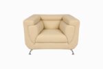 STYLE 8024A Single Seater Custom made Sofa Artificial Leather PVC  Beige