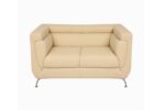 STYLE 8024B Two Seater Custom made Sofa Artificial Leather PVC Beige