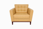 STYLE 8027A Single Seater Custom made Sofa Artificial Leather PVC Yellow