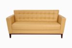 STYLE 8027C Three Seater Custom made Sofa Artificial Leather PVC  Yellow - Image 2