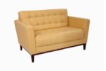 STYLE 8027C Three Seater Custom made Sofa Artificial Leather PVC  Yellow