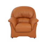 STYLE 8028A Single Seater Custom made Sofa Artificial Leather PVC Orange