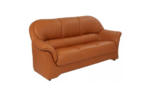 STYLE 8028C Three Seater Custom made Sofa Artificial Leather PVC Orange