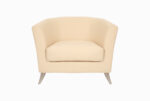 STYLE 8033A Single Seater Custom made Sofa Artificial Leather PVC Beige