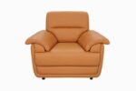 STYLE 8036A Single Seater Custom made Sofa Artificial Leather PVC Brown