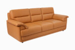 STYLE 8036C Three Seater Custom made Sofa Artificial Leather PVC Brown - Image 3