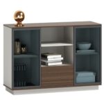 Luna Credenza 120cm Australia Oak+Ash Melamine - Image 2