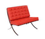 STYLE 8000A Single Seater Custom made Sofa Artificial Leather PVC Red