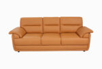 STYLE 8036C Three Seater Custom made Sofa Artificial Leather PVC Brown - Image 2