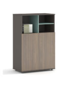 Vlad Medium Cabinet Height 120cm  Elm+Grey Melamine - Image 2