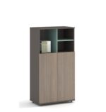 Vlad Medium Cabinet Height 120cm  Elm+Grey Melamine