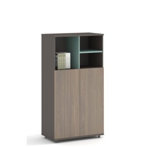 Vlad Medium Cabinet Height 120cm  Elm+Grey Melamine