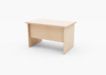 MP140 Rectangular Desk Melamine Maple - Image 2