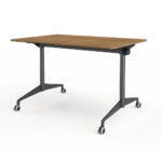 Style Functional Folding Table Brown W120cm