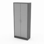 GR Full Height Wooden Cabinet Melamine Grey