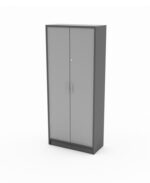 GR Full Height Wooden Cabinet Melamine Grey