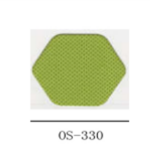 762B-NL Medium Back Mesh Chair Re-upholstered Green - Image 5
