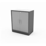 GR Low Cabinet Swing Door Melamine Grey
