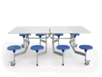 Style Dining Table Foldable Eight Seaters - Image 2