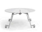 Style Dining Table Foldable Round Four Seaters