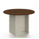Luna 110 Round Meeting Table 110Dia Australia Oak+Ash Melamine