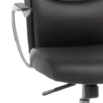 ST-CH001B Executive Medium Back Chair PU Black - Image 4