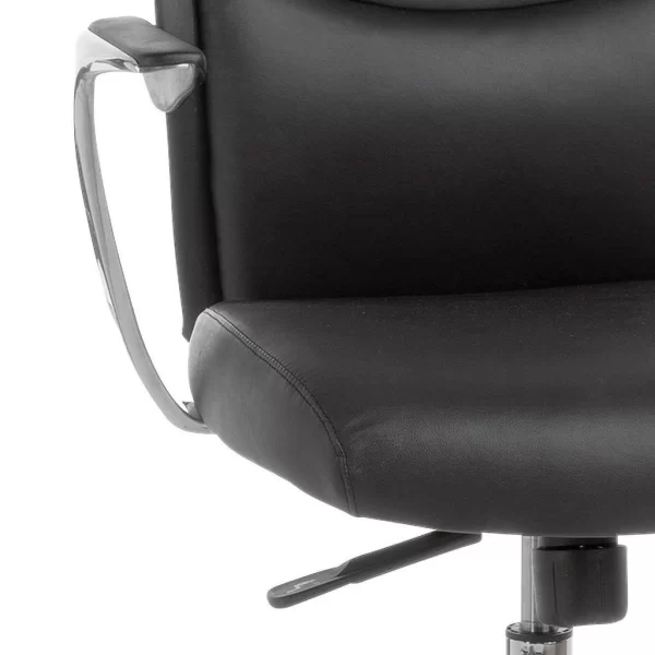 ST-CH001B Executive Medium Back Chair PU Black - Image 4