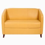 STYLE 8022C Three Seater Custom made Sofa Artificial Leather PVC Yellow