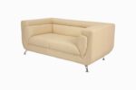STYLE 8024B Two Seater Custom made Sofa Artificial Leather PVC Beige - Image 2