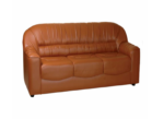 STYLE 8034C Three Seater Custom made Sofa Artificial Leather PVC Orange