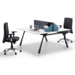 Wish Cluster 2 Workstation 160cm with Middle Divider Panel Made in Turkey