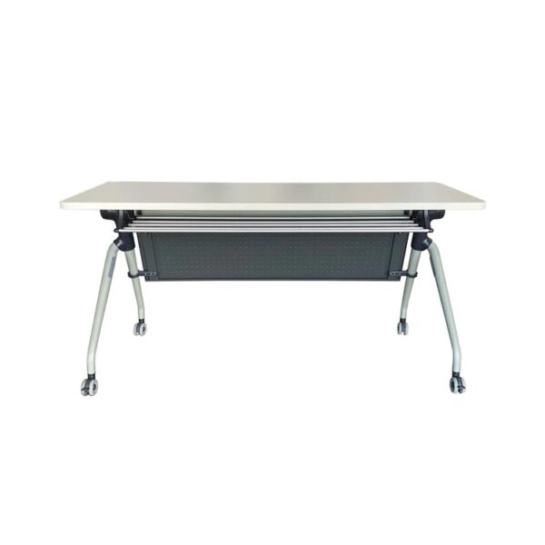 Foldable Table Size W160cm x D75cm White - Image 2